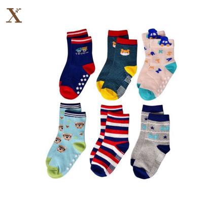 China Elites Infant Toddler Socks Cartoon Cotton Grip Anti Slip Kids Baby Boy Socks Breathable Custom Newborn Organic Cute Girl Socks for sale