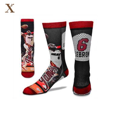 China QUICK DRY XX-A 029 3d printing basketball elites 3d socks for sale