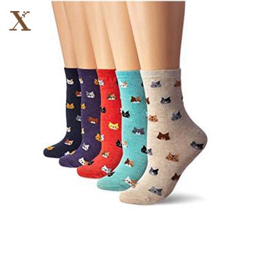 China XX-A 1125 QUICK DRY funny women's ladies funny socks crew socks for sale