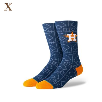 China XX-A 164 QUICK DRY Mens Navy Blue Crew Socks for sale