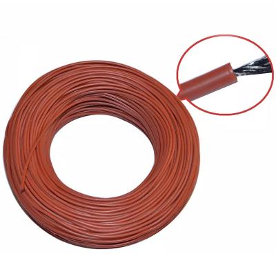 Cina Carbon Fiber Silicone Insulated Underfloor Heating Cable 12K 33ohm Heating Blanket Wire in vendita