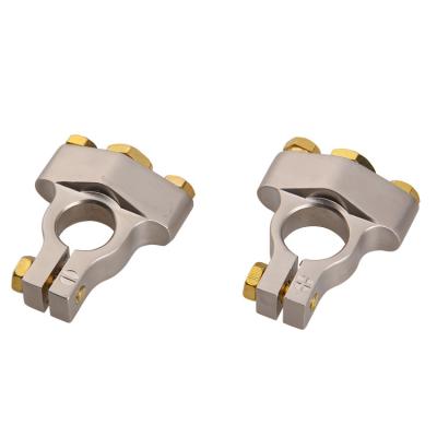 China Nickel Plated Vehicle Terminal Parts Connector Clamp Aircraft BT-12 Metal Battery Terminal Clamp for sale