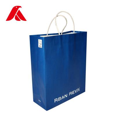 China Custom Recyclable Reusable Packaging Paper Bag Clothing Shopping Reusable Paper Bag With Own Your Logo for sale