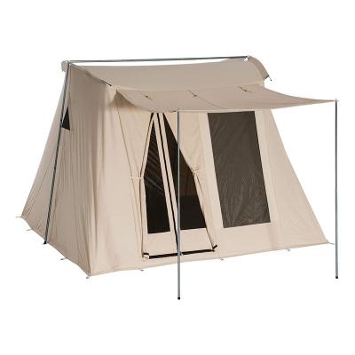 China Classic Waterproof Camping and Glamping Cotton Canvas Tent Cotton Canvas Car All Season Tent for sale