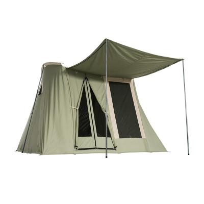 China 3-4 Person Family Cotton Canvas Spring Bar Tent Kodiak Canvas Outdoor Waterproof Camping Tent for sale