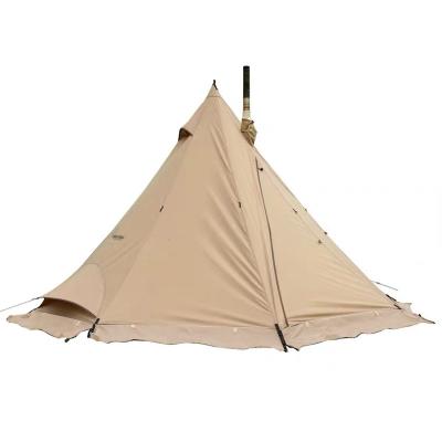 China 2021 Camouflage Play Cotton Tents Indian 3-5 People/Outdoor Thick Waterproof Pyramid Teepee Tent Glamping Field 2021 for sale