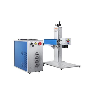 China 3D Split Fiber Laser Marking Machines 20w 30w 50w 60w 80w 100w Watt JPT For Stainless Metal Gold Jewelry for sale