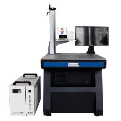 China 3D Supplier Price Desktop Portable Animal Ear Mark PVC Pipe Engraving 5w UV Laser Marking Machine 3w for sale