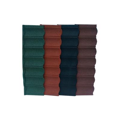 China Zambia Modern Stone Coated Metal Roof Tile Bond Tiles Stone Coated Metal Roof Tile for sale