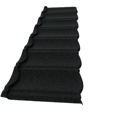 China Modern Bond Stone Coated Roof Tile Manufacturer Colored Stone Coated Black Roof Tiles for sale