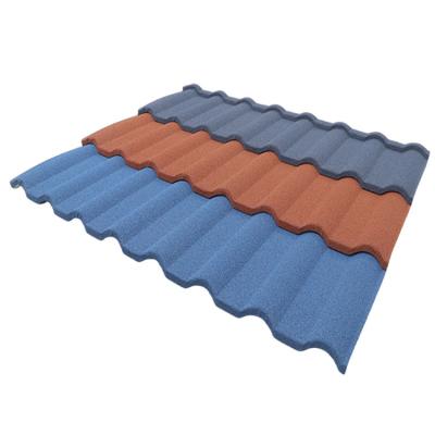 China Modern Milan Metal Roof Tile Building Materials Milan Stone Coated Waterproof Roof Tile for sale