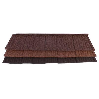 China Modern Stone Coated Roofing Tile Length Size Roofing Tile Stone Coated Interlocking Metal Roof Sheet Tiles for sale