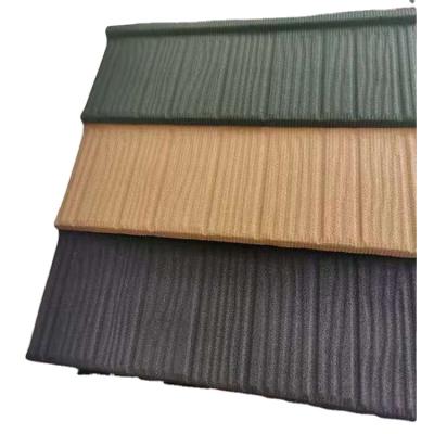 China Modern Anticorrosive Composite Tile Roofing Material Color Stone Coated Wood Roof Tile for sale