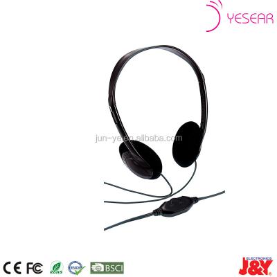 China Good Quality Headband Headset Cheap Wired Earphone For PC With Microphone for sale