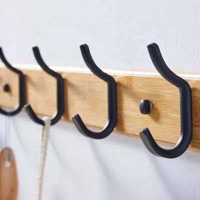 China Wholesale Aluminum Clothes And Hats Stocked Hang Easy To Use Over Door Hooks for sale