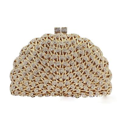 China Bridal Purse Crystal Evening Bags Factory Wholesales Luxury Crystal Rhinestone Clutch Diamond Wedding Party Bags Clutch Purse for sale