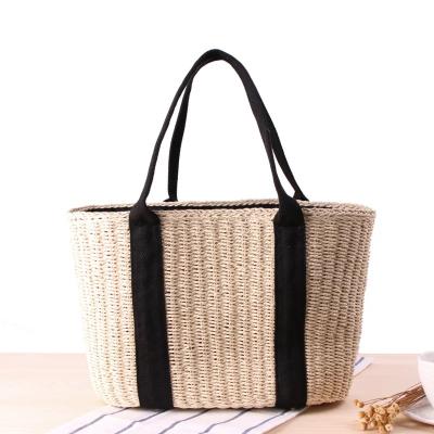 China Wedding Straw Tote Bucket Bags Luxury Fashion Unique Design Ladies Natural Rattan Shoulder Bag For Women for sale