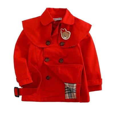 China wholesale New Arrival Anti-wrinkle Children's Coat Children's Classic Plaid Long Anorak Coat Girls Clothing for sale