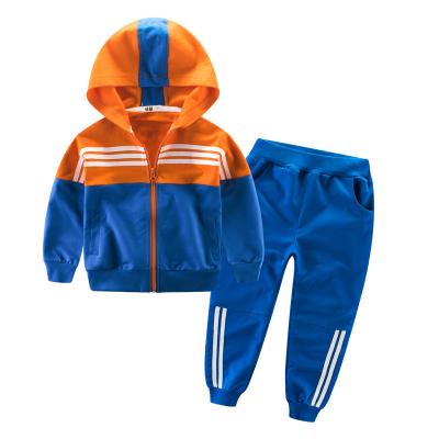 China Casual Wholesale Kids Clothing Boutique Sportswear Sets Kids Boys Two-Pieces Spring Clothing Sets for sale