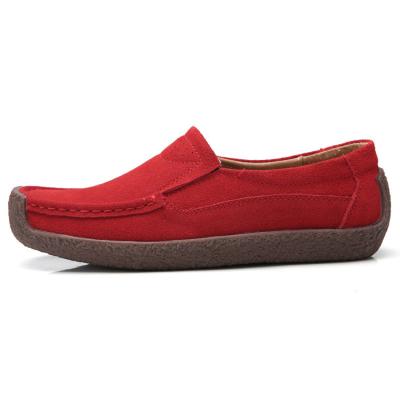 China Wholesale Genuine Leather Ladies Anti-odor Cow Snail Casual Flat Shoes for sale