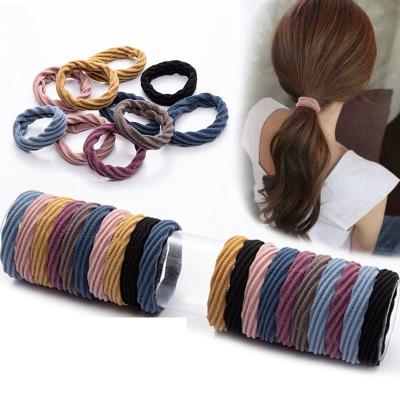 China High Elasticity Adult Seamless Scrunchies Ladies Hair Beauty Accessories Factory Direct Sales Solid Color Scrunchies Bold Accessories for sale