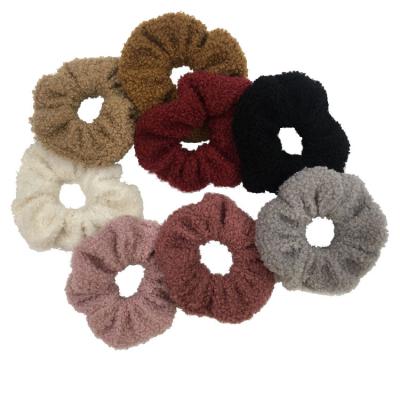 China Wholesale Hair Scrunchies Custom Women Hair Scrunchies Soft Hot Solid Color Elastic Hair Accessories for sale