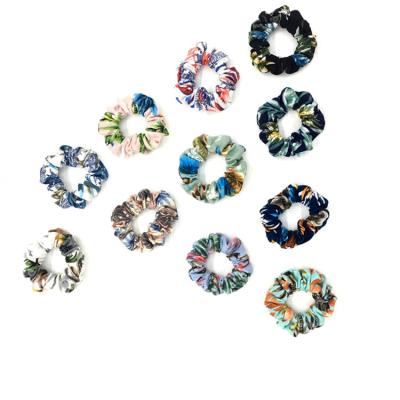 China Hair beauty accessories factory direct sales main rope knitted scrunchies multicolor elastic hair scrunchies for women for sale