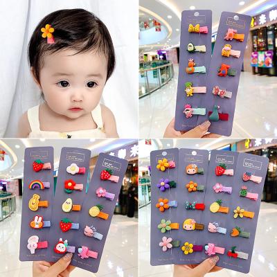 China Cute Children's Faux Leather Cute Children's Hair Clip Baby Pattern Hair Decoration Accessories Wholesale Spot Cartoon Hairpin for sale