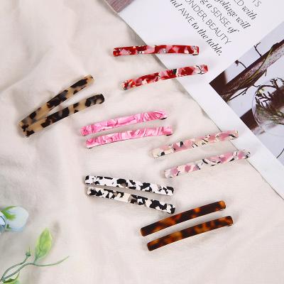 China Hair Decoration Accessories Spots Cute Soft Girl Word Folder Wholesale Acrylic Wash Face Bangs Hairpins And Accessories for sale