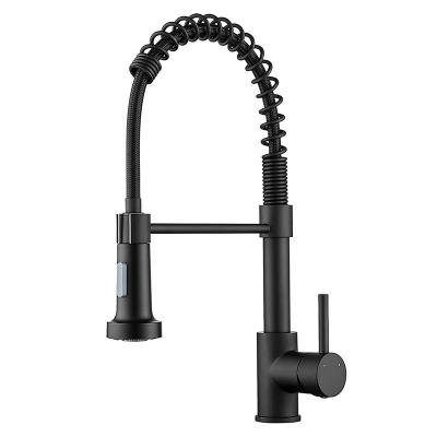 China Thermostatic Faucets Faucet Taps Sprayer Black Commercial Sink And Modern Style Copper Deck Mounted 360 Degree New Design Kitchen Mixer Taps for sale