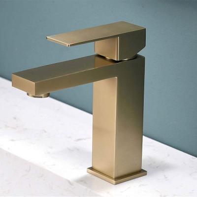 China Gold Luxury Cupc Single Handle Mixer Tap Mixer Sink Faucets Yida Wash Hot Hot Cold Water Taps Bathroom Gold Single Lever Basin Faucet for sale