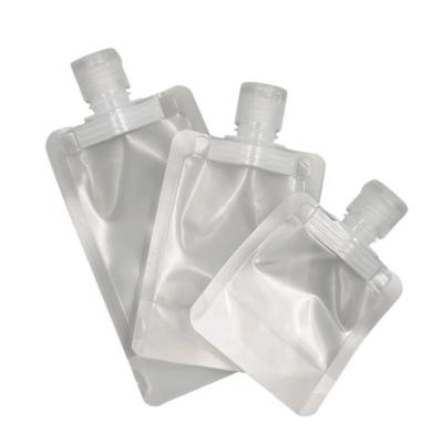 China Recyclable Transparent Matte Shampoo Lotion Storage Bags Pouch Package For Lotion Lotion Bag for sale