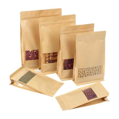 China Recyclable Bath Salt Pouches Kraft Paper Stand Up Pouch Kraft Paper Kraft Paper Pouch for sale