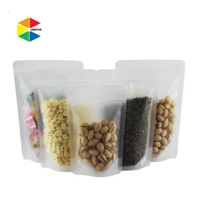 China Recyclable Customize Food Grade Sandbag With Holder Pouching Ziplock Sack Bags Food Packaging for sale