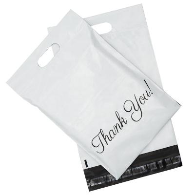 China shoes & white clothing ad mailing bags poly handle poly bags poly ad bag for sale