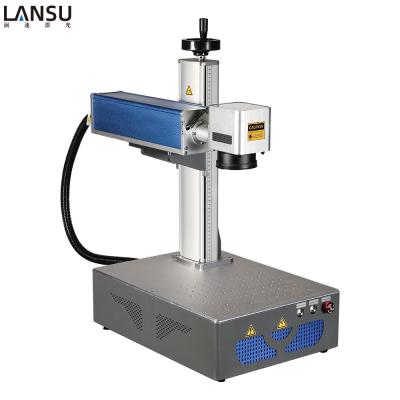 China 3w 5w air cooled mini fiber laser marking machine raycus fiber laser marking machine 30w for sale