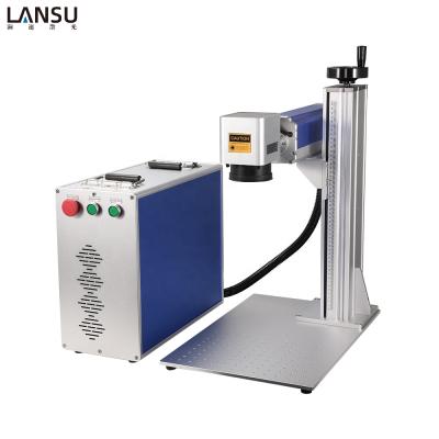 China 20w 30w 60w Mini Type Jewelry Fiber Laser Air Cooled Portable Fiber Laser Marking Marking Machine for sale