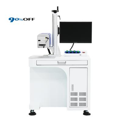 China JPT Air Cooled Laser Marking Machine for Metal Laser Steel Aluminum Marker 20w 30w 50w Fiber Laser Desktop Marking Machine for sale