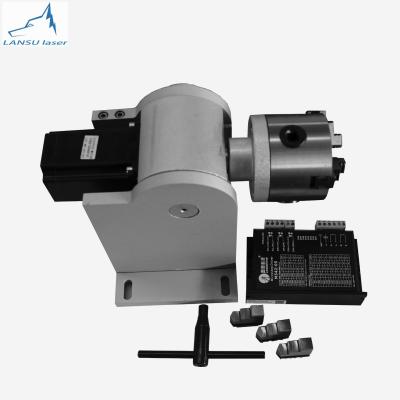 China Other Rotary Three-jaw Chuck Fiber Laser Marking Machine Turning Rotary Attachment for sale