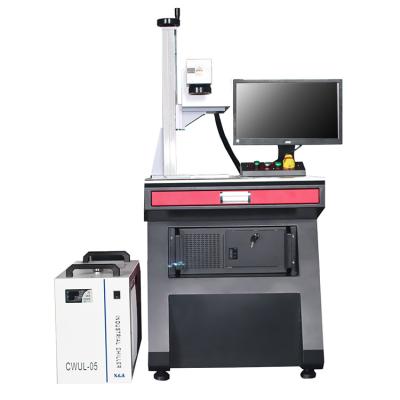 China Water Cooled Desktop UV Laser 3w Laser Marking Machine UV Laser Engraver For Glass Plastic Paper for sale