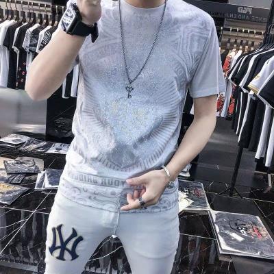 China Wholesale High Quality Hot Sales Cotton Anti-Wrinkle LOW MOQ T-shirt Branded Embroidered Short Sleeve Branded Embroidered Short Sleeve for sale