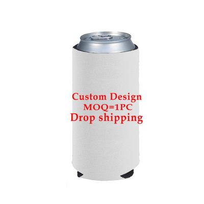 China Waterproof Insulated Beer Can Holder Printed Stubby Neoprene Promotional Party Can Cooler Factory Price Custom Bottle Holder CNMI Saipan for sale