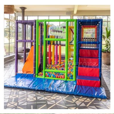 China Steel Commercial kids soft play area  climbing mobile playground portable soft play frame equipment set  soft play wholesale for sale