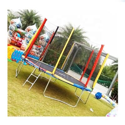 China With protective net Guaranteed bouncy castle kids birthday party rental equipment bungee trampoline trailer 14ft Trampolines Outdoor with Enclosures for sale