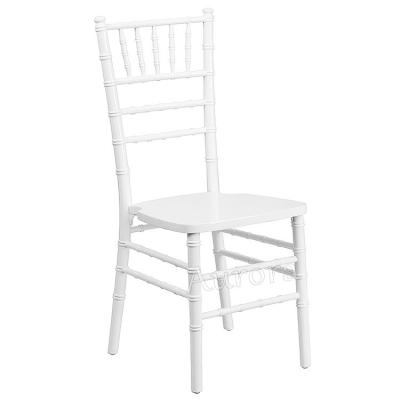 China Solid Wood Party rental equipment outdoor Garden White Padded Wimbledon White Chair Rental Folding  party White Chiavari Chair for sale