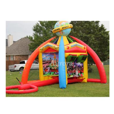 China Eco-Friendly Blow up carnival game jurgos inflables infantil carnival inflatable world of junior sport game for sale