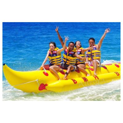 China Modern New banana boat inflatable 12 person inflatable banana boat double row inflatable banana boat for sale