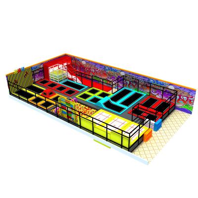 China Indoor soft playground equipment equipment hot kids Commercial inflatable professional new design trampoline park indoor for sale