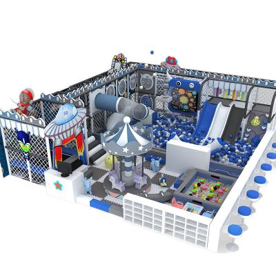 China Indoor soft playground equipment Home Tspace Rocket Carousel Kids Entertainment Equipment Slide Indoor Playground for sale