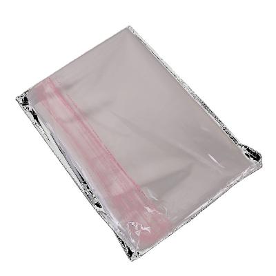 China Hot Selling Recyclable 10*15 (12+3) Transparent Opp Bag Packing Plastic Bags With Self Adhesive Seal For Clothing for sale